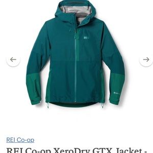 New - lightweight, packable, REI Co-op XeroDry GTX waterproof/breathable jacket